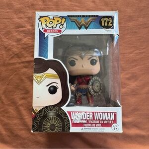 Funko Wonder Woman Pop Figure - Red, Blue, Gold